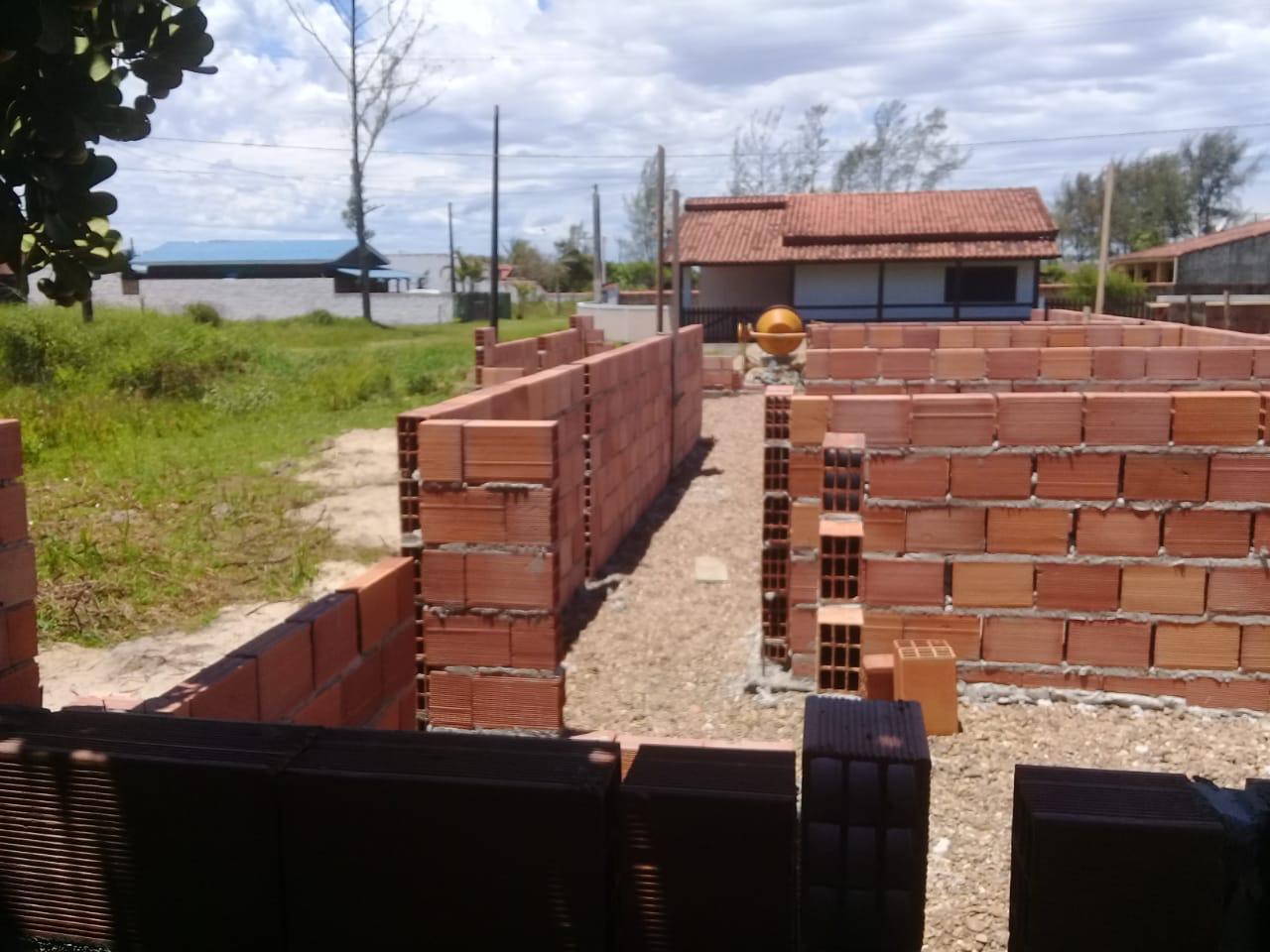 Etapa da obra em andamento
